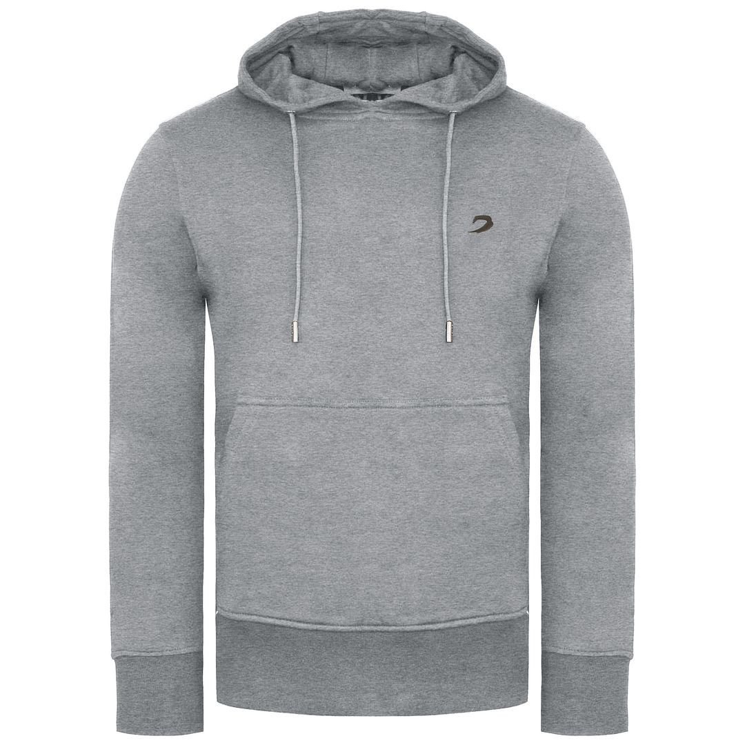 BoxRaw BoxRaw Men's Long Sleeve Grey Pullover Marciano Hoodie - 3