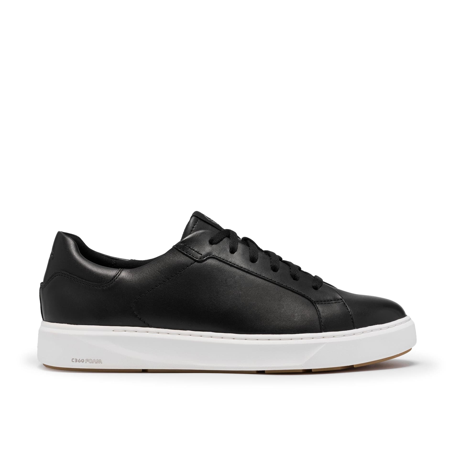 Clarks Clarks Men's Code C Lace Black Leather Trainers, Lace Up