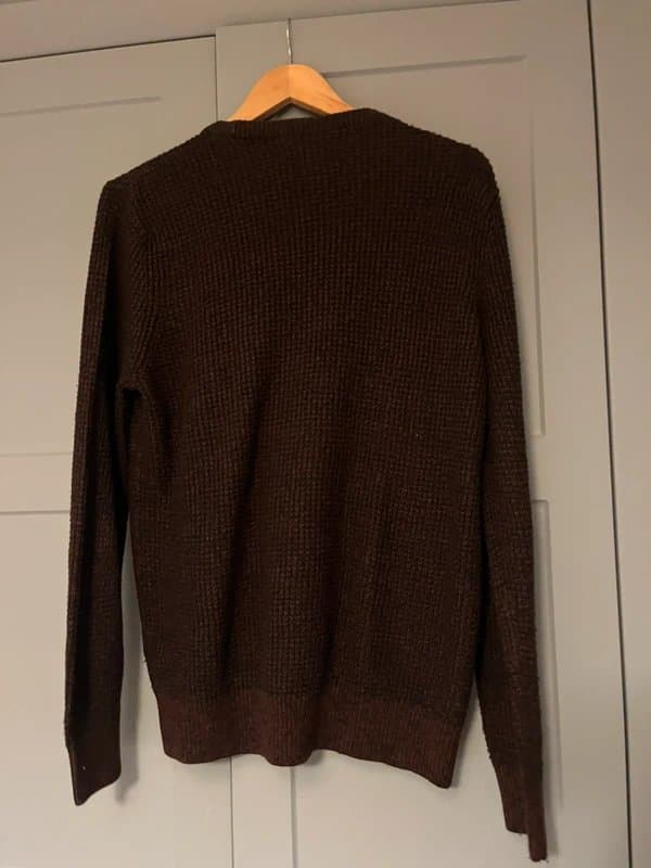 New Look Burgundy waffle knit jumper