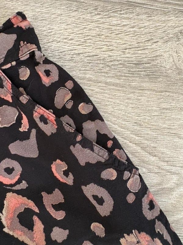 TU TU Woman Leopard Print Trousers UK 14 Animal Print Cropped Tapered Trousers