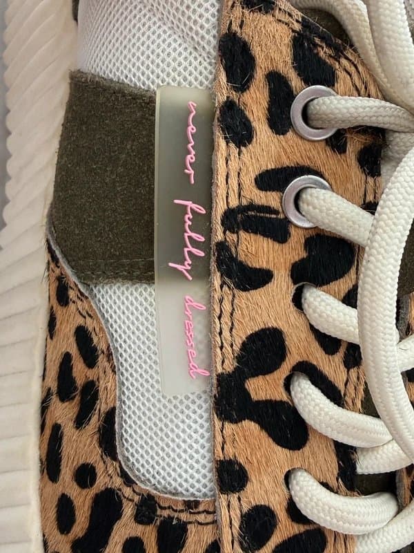 Never Fully Dressed Never Fully Dressed Trainers with Leopard print detail Size 6