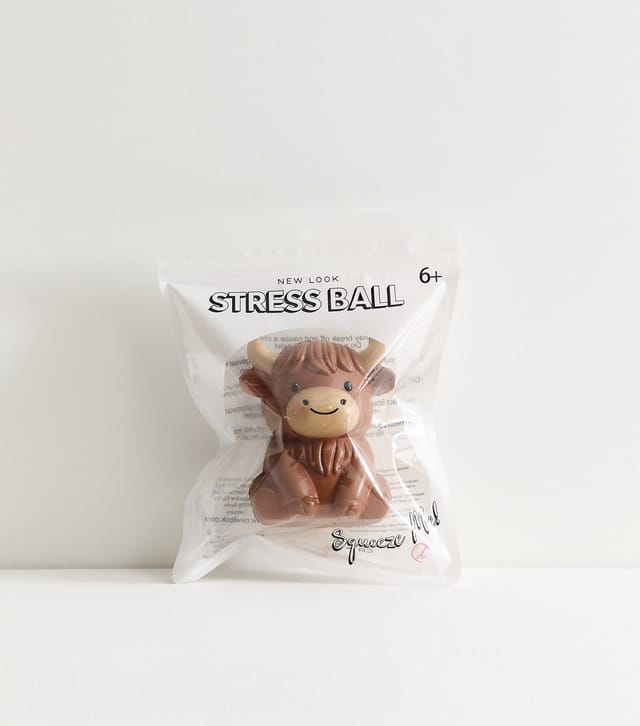 New Look Brown Highland Cow Foam Stress Ball New Look - 3