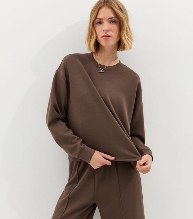 New Look Women's Premium Mid Brown Sweatshirt New Look - 3