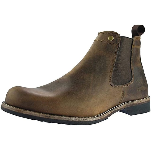 Woodland Woodland Men's Leather Dealer Chelsea Boot in Brown - 2