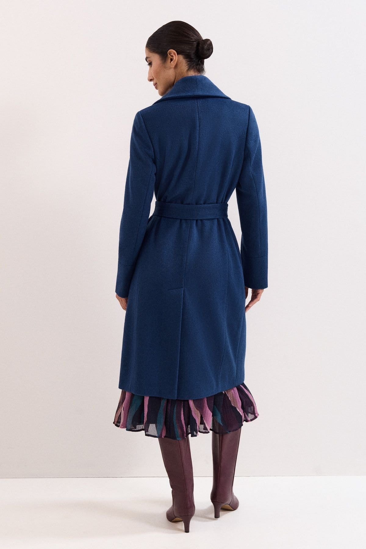 Phase Eight Phase Eight Women's Nicci Belted Coat in Dark Navy - 4