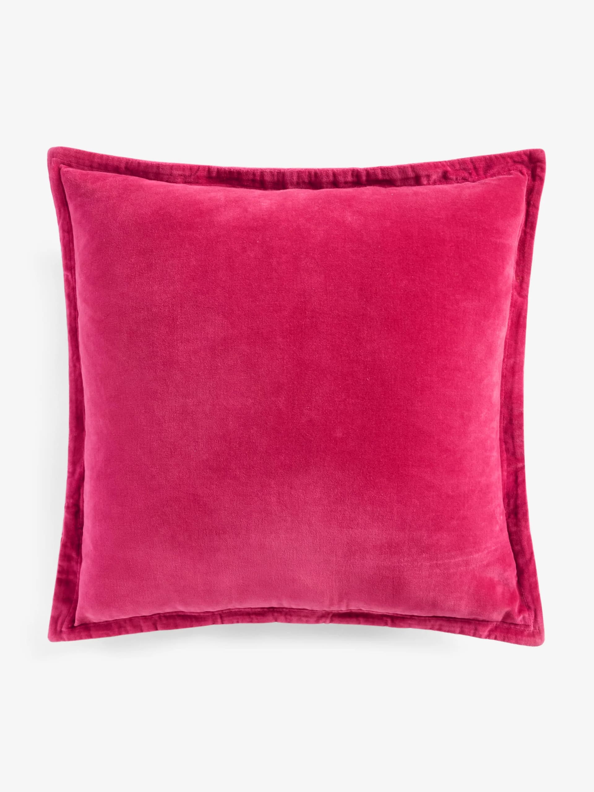 French Connection French Connection Washed Velvet Cushion Raspberry Pink