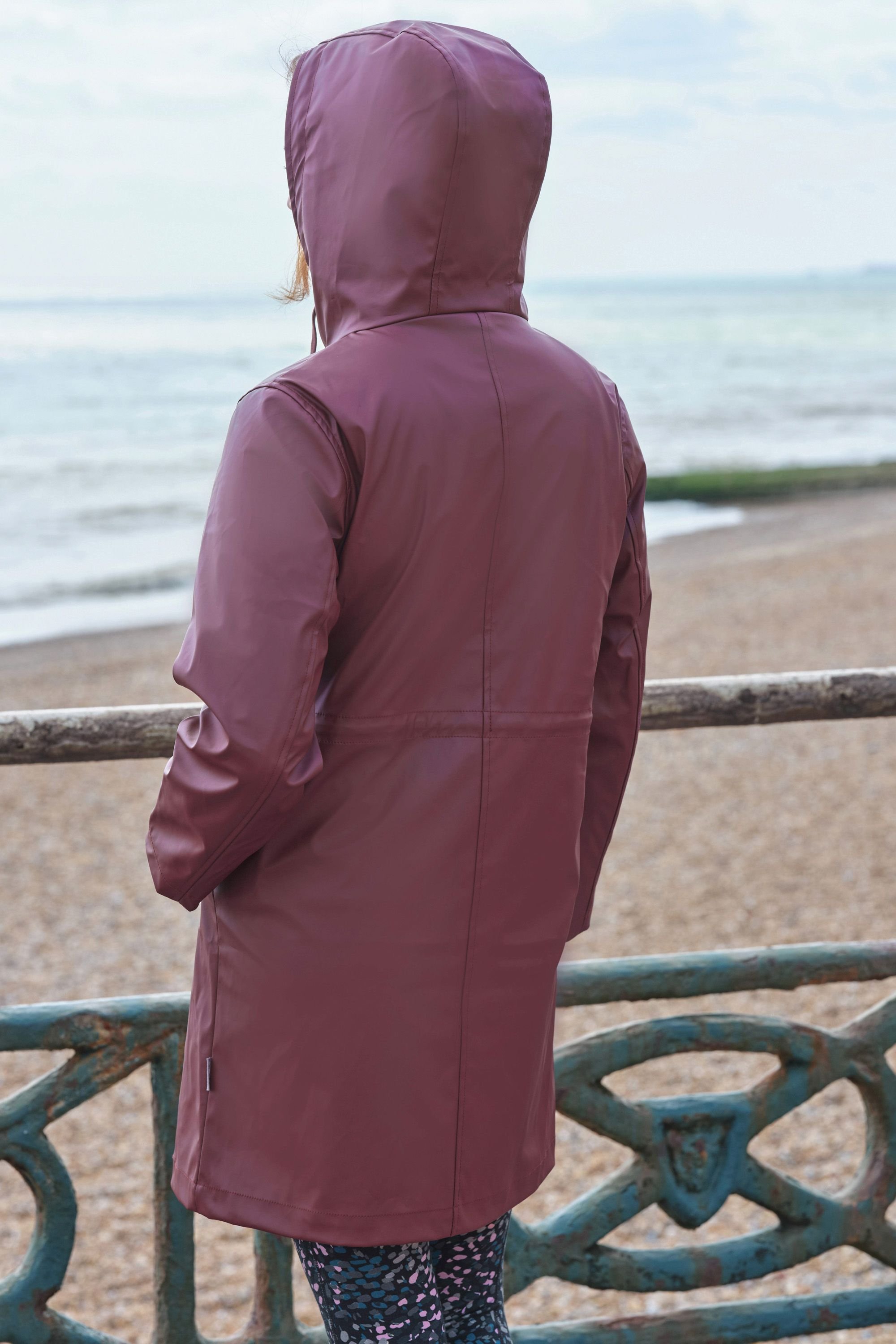 WoolOvers WoolOvers Women's Aldeburgh 3 In 1 Coat in Burgundy - 3