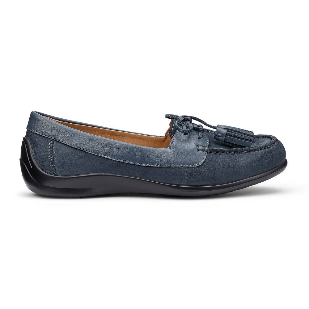 Hotter Hotter Women's 'Bay II' Loafers in Dark Blue - 3