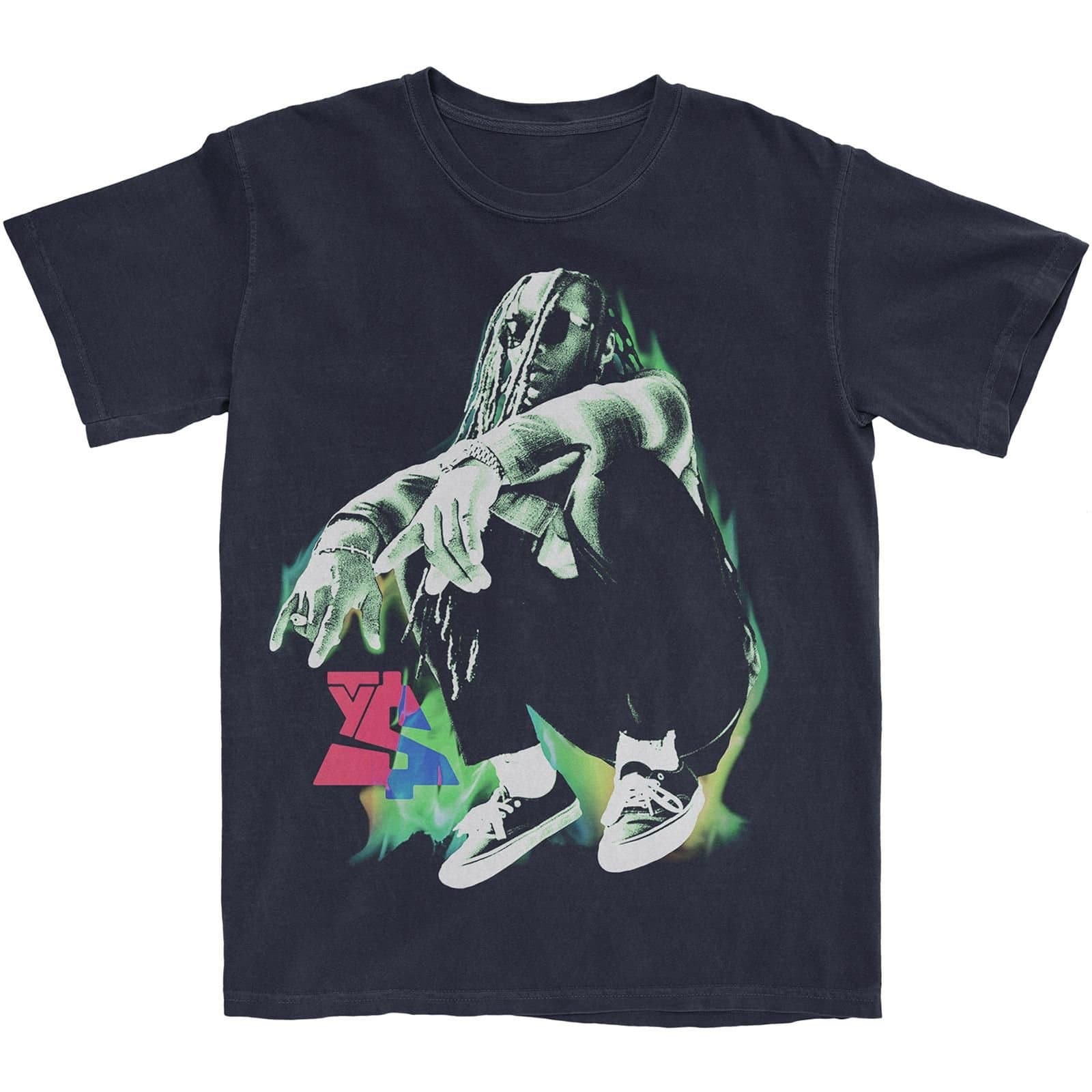 Ty Dolla Sign Ty Dolla Sign Men's Inferno Cotton T-Shirt in Black
