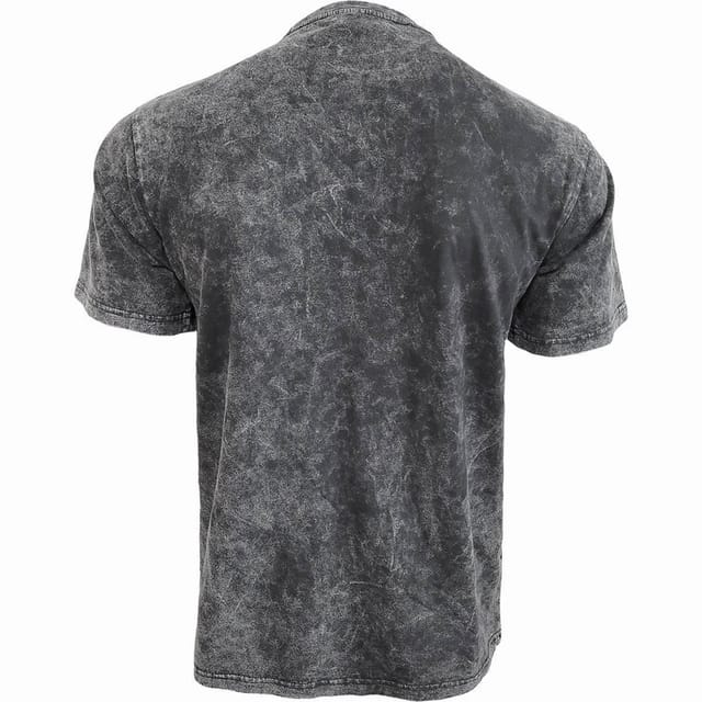 Spiral Spiral Men's ACID SKULL - Acid Wash T-Shirt in Black - 3