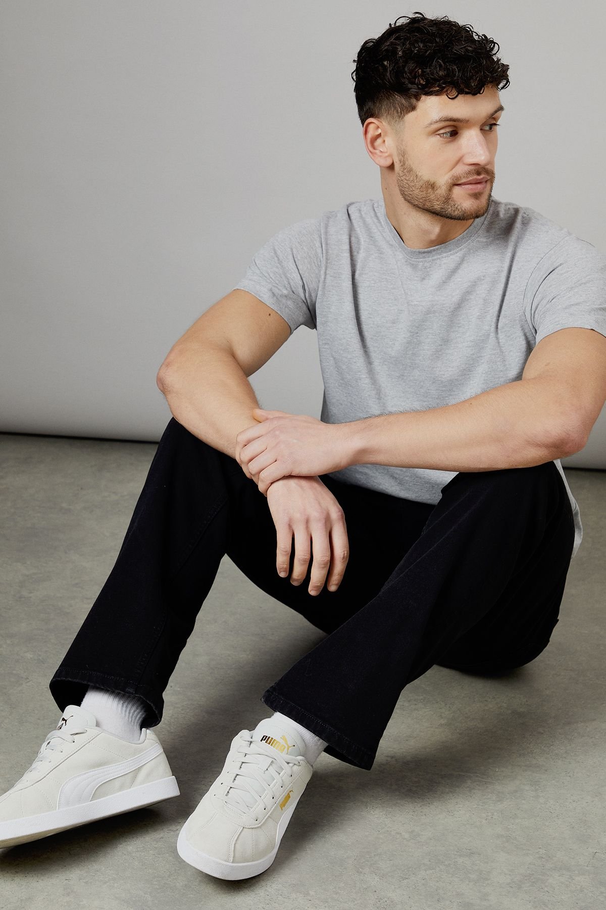 Maine Maine Men's Black Premium Stretch Straight Fit Jeans - 2