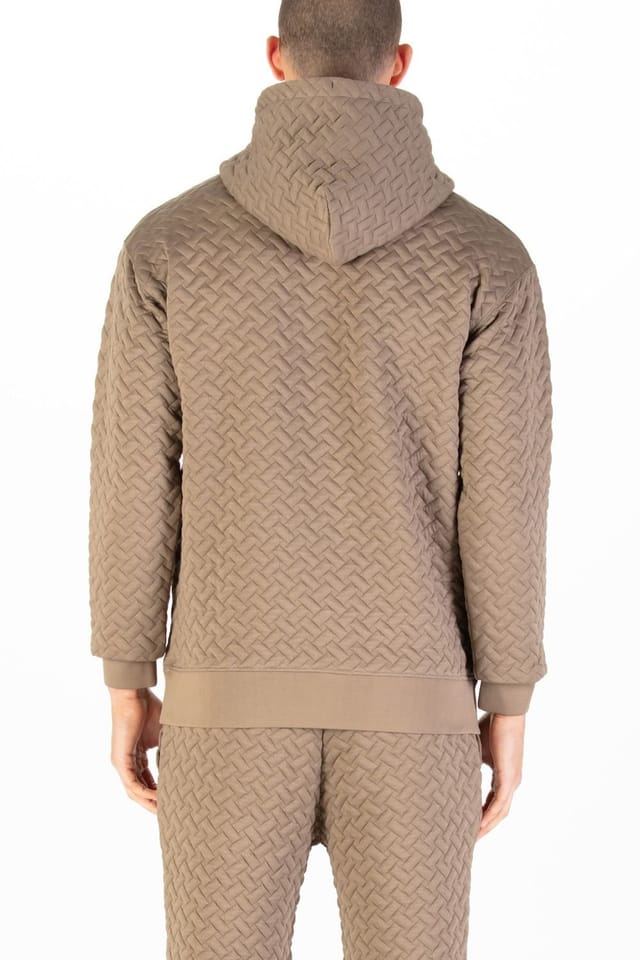 Luke 1977 Luke 1977 Men's Melrose Texture Overhead Hoodie in Brown - 2