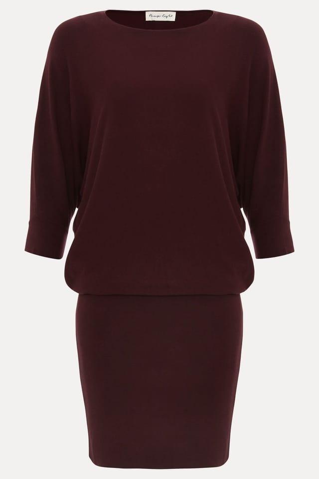 Phase Eight Phase Eight Women's Becca Batwing Dress in Wine - 2