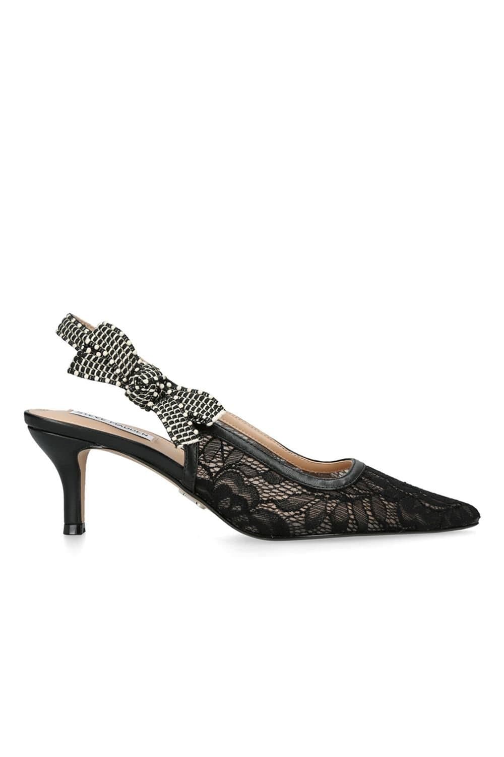 Steve Madden STEVE MADDEN Women's 'Ensemble Black' Fabric Heels in Black