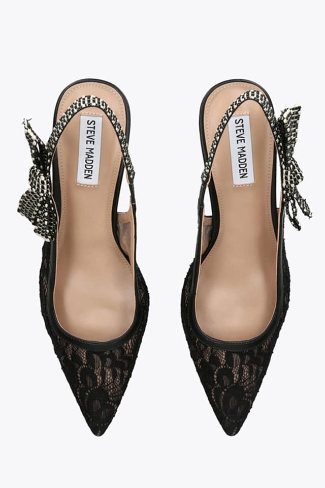 Steve Madden STEVE MADDEN Women's 'Ensemble Black' Fabric Heels in Black - 2