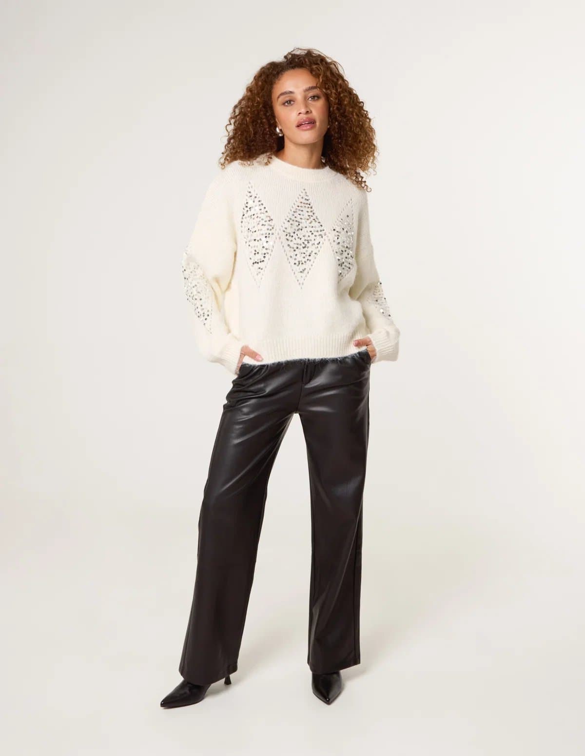 Blue Vanilla Diamond Sequin Jumper