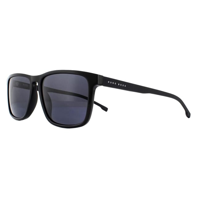 Hugo Boss Hugo Boss Men's Square Black Grey Blue Sunglasses - 2