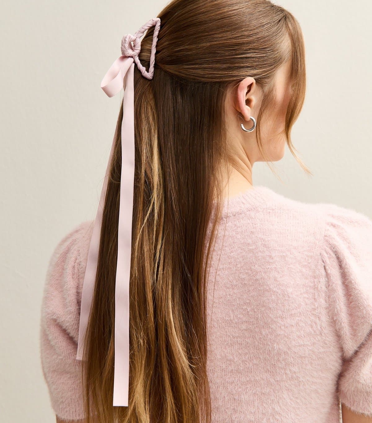 New Look Pink Wrapped Bow Hair Clip New Look