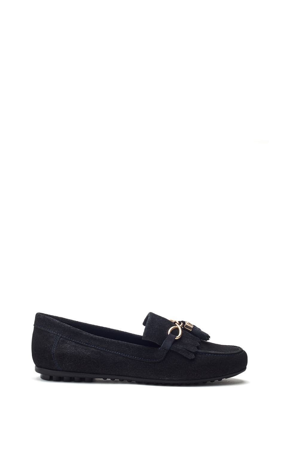Moda in Pelle Moda In Pelle Women's 'Essana' Suede Loafers in Navy - 1