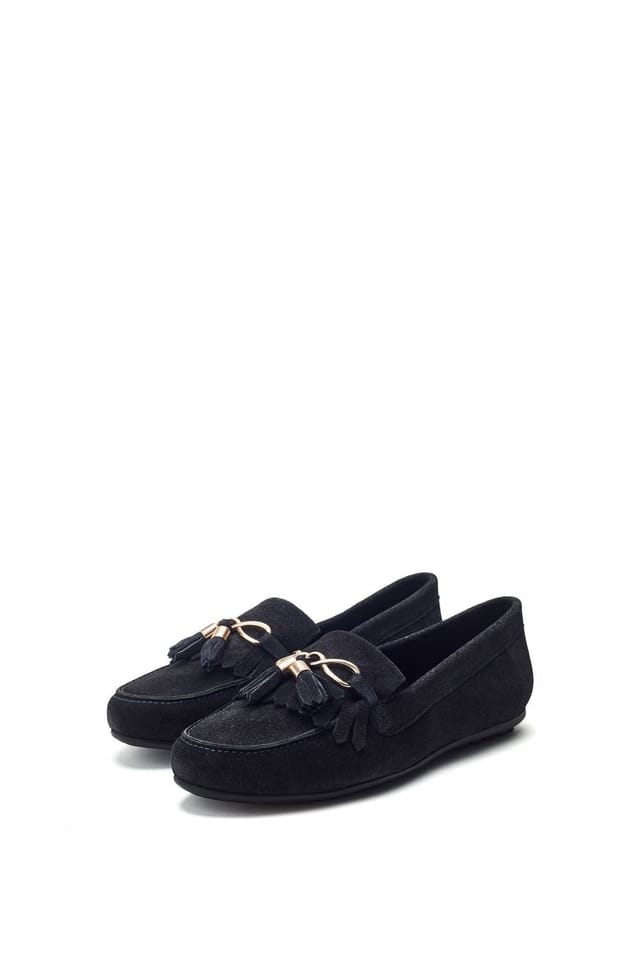 Moda in Pelle Moda In Pelle Women's 'Essana' Suede Loafers in Navy - 2