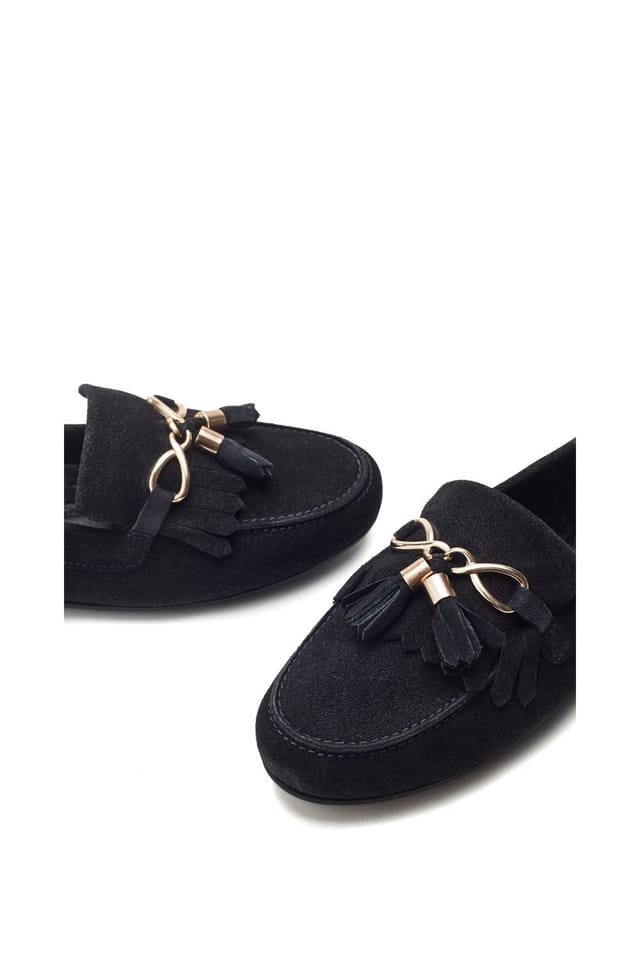 Moda in Pelle Moda In Pelle Women's 'Essana' Suede Loafers in Navy - 3