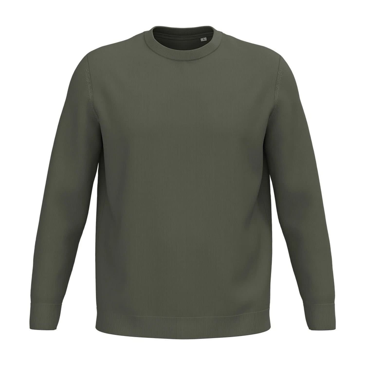 Spasso Spasso Men's Round Neck Jumper in Khaki