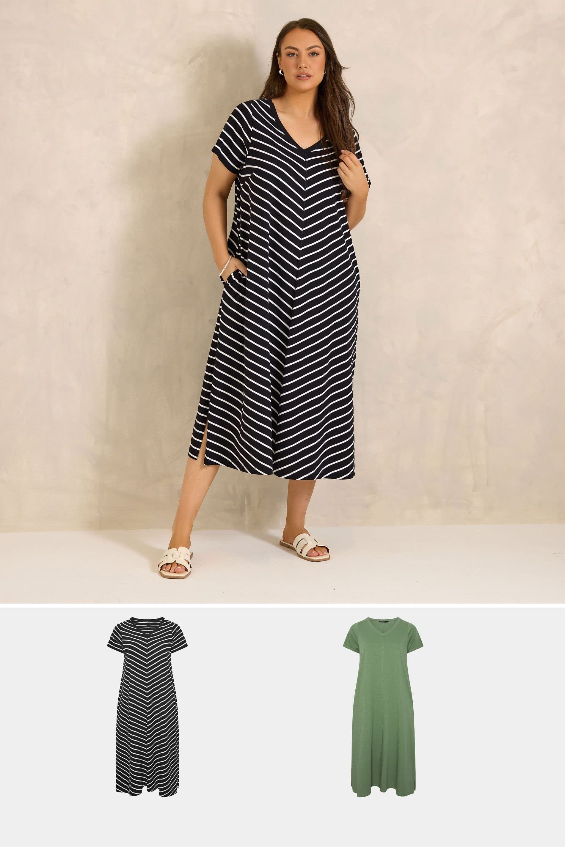 Evans Evans Women's 2 Pack Cotton Dresses