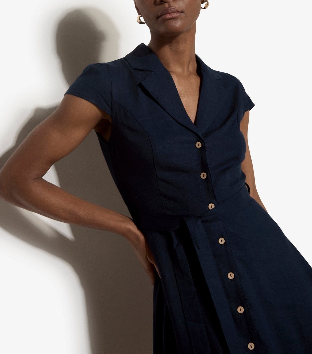 Apricot Women's Navy Collared Mini Shirt Dress Apricot New Look - 4