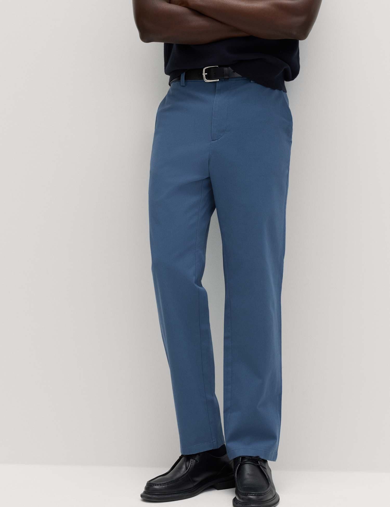 Marks & Spencer M&S The Ultimate Regular Fit Chinos Chambray