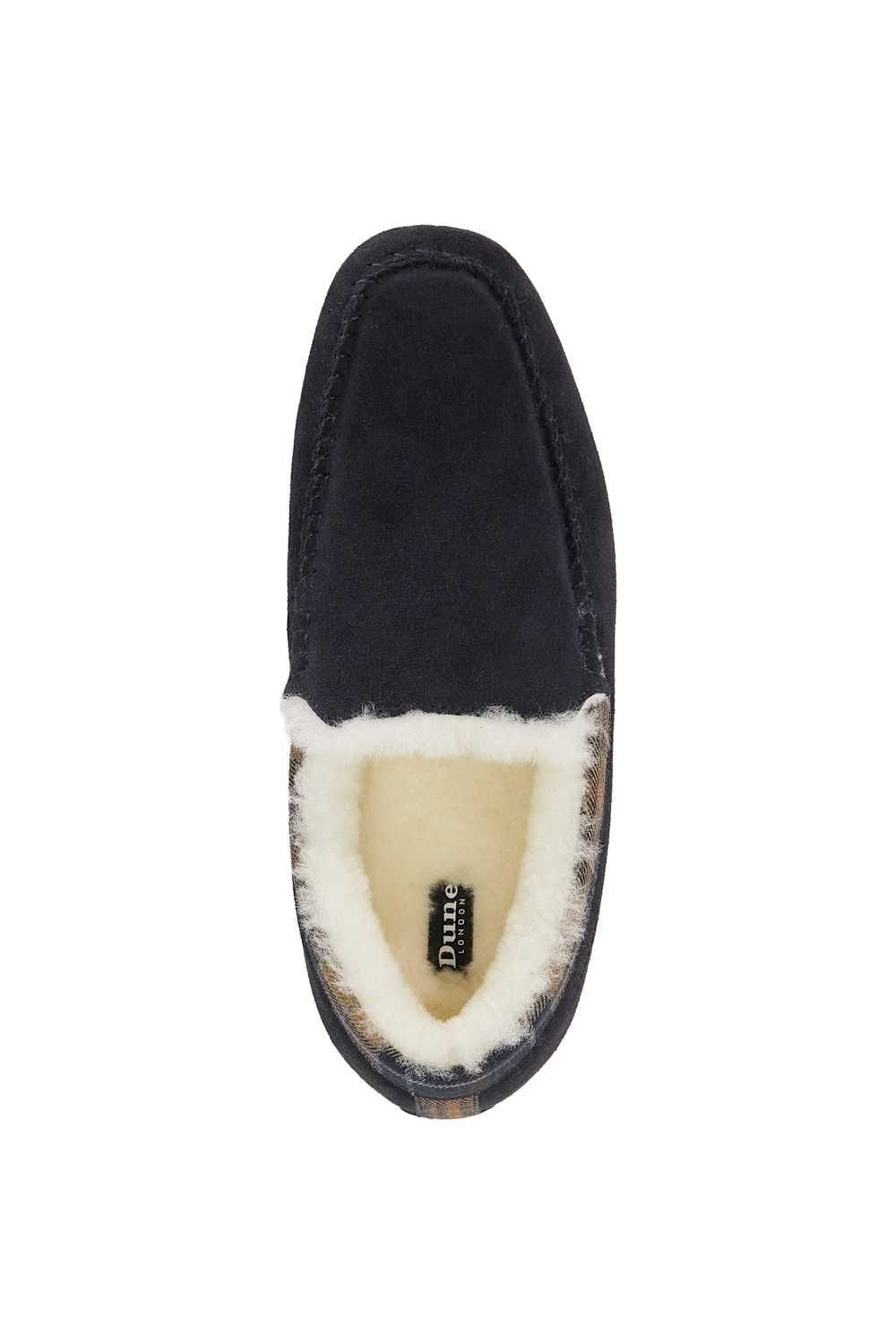Dune London Dune London Men's 'Fofo' Suede Slippers in Blue - 4