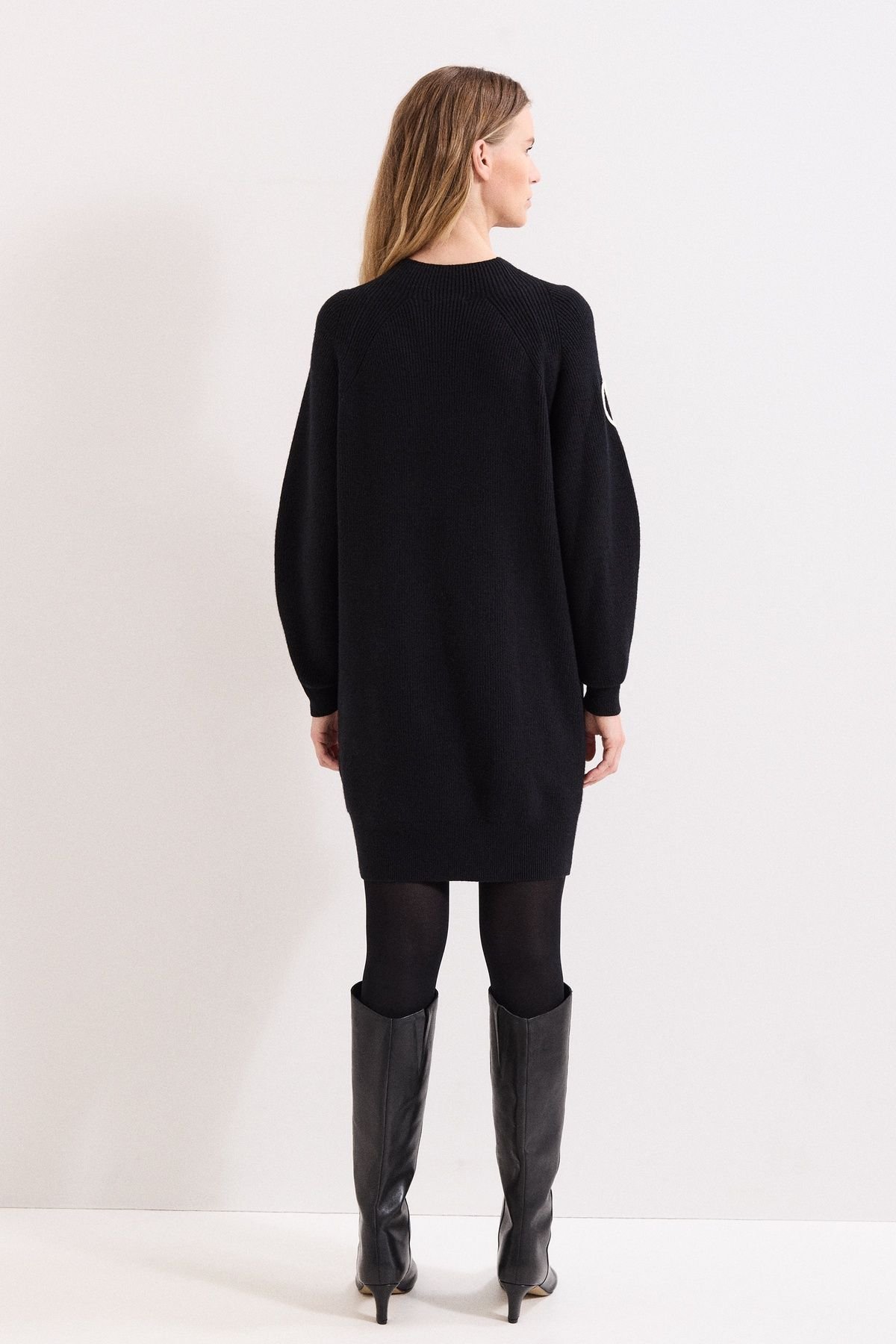 Phase Eight Phase Eight Women's Rosa Long Sleeve Jumper Dress in Black - 3