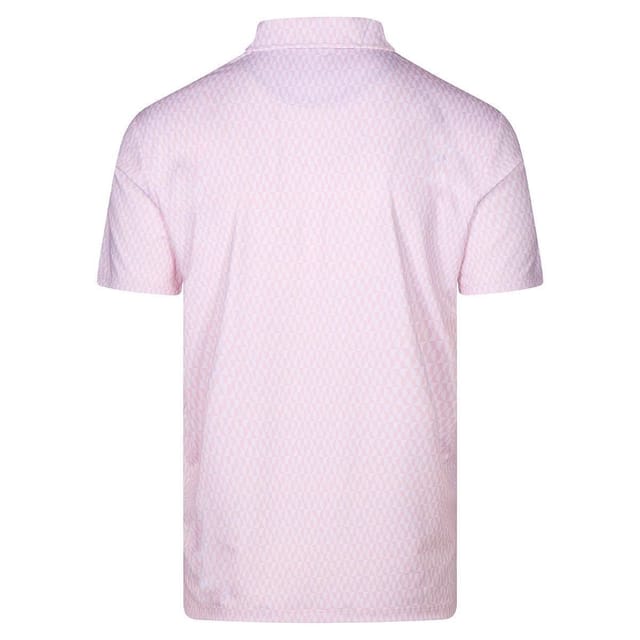 Ted Baker Ted Baker Men's Armourr Geo Print Golf Polo Shirt in Pale Pink - 2