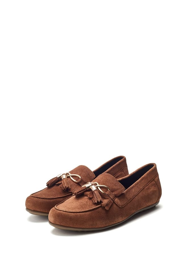 Moda in Pelle Moda In Pelle Women's 'Essana' Suede Loafers in Tan - 2