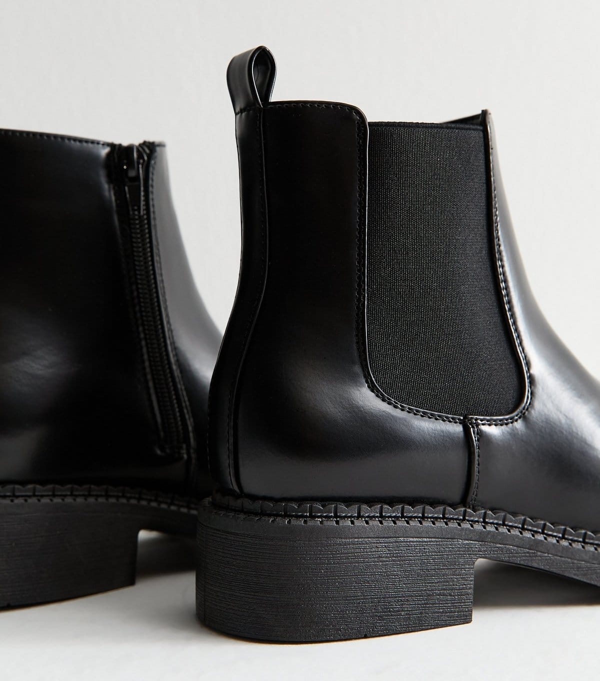 New Look Women's Black Faux Leather Chelsea Ankle Boots New Look - 4