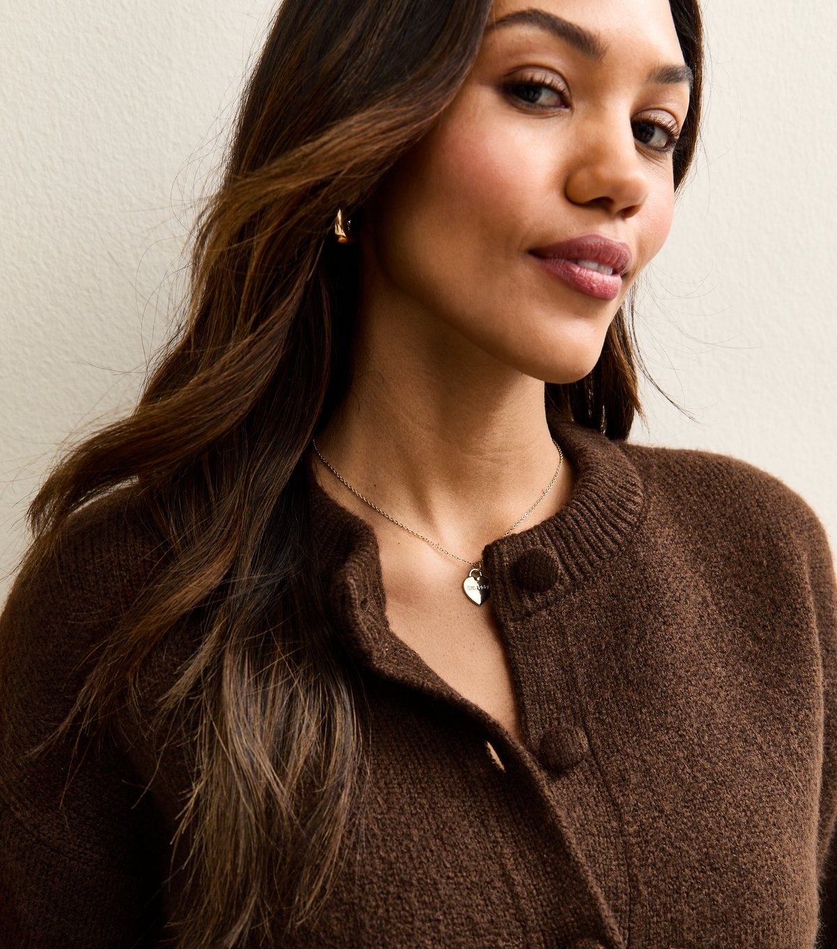 New Look Women's Maternity Dark Brown Double Pocket Cardigan New Look - 2