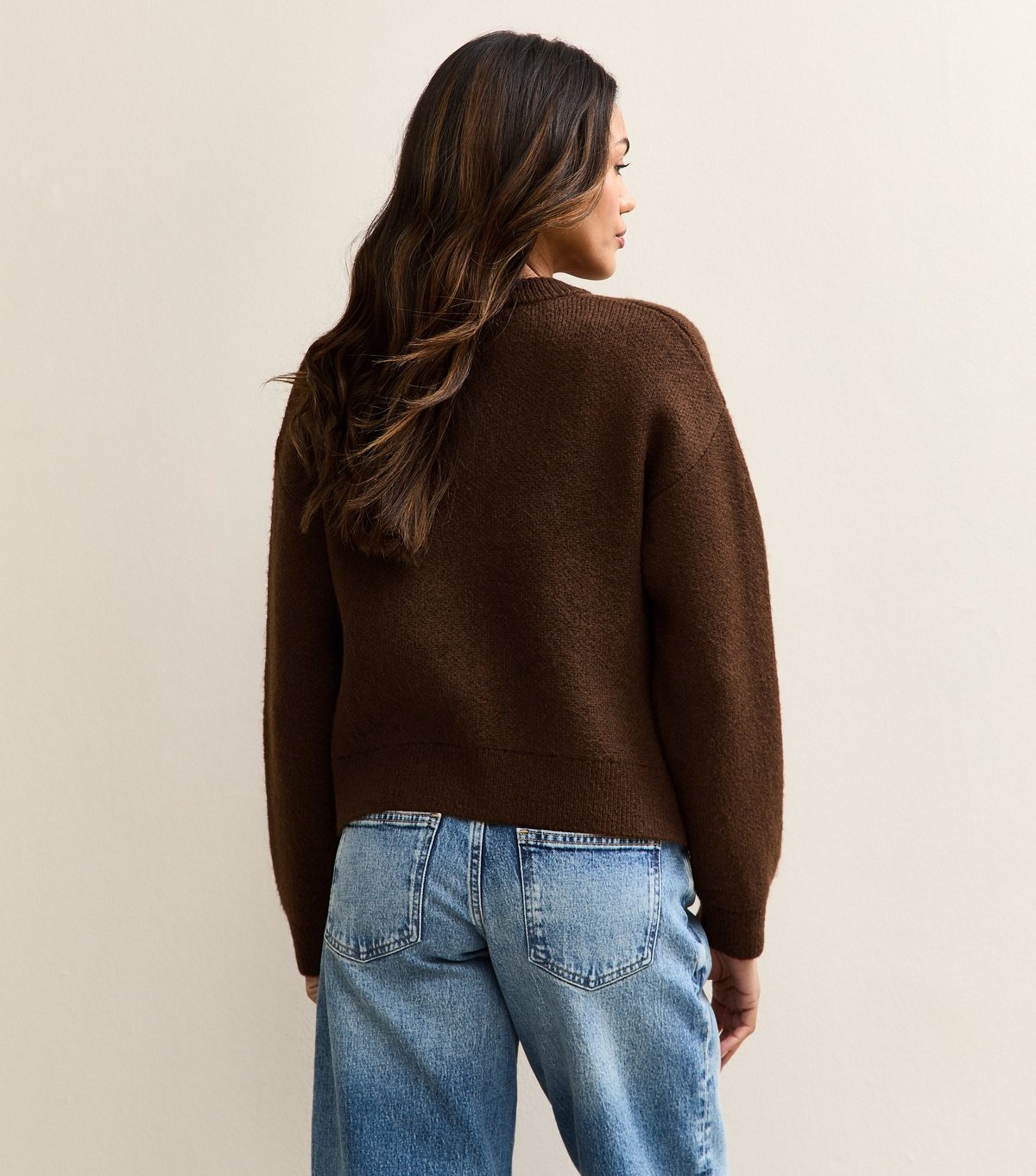 New Look Women's Maternity Dark Brown Double Pocket Cardigan New Look - 4