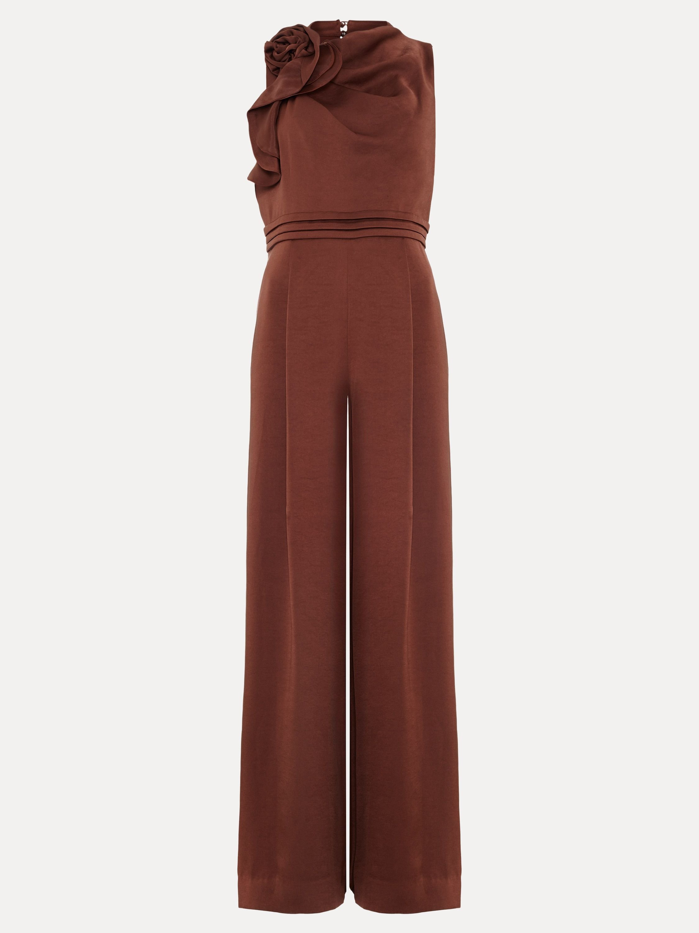 Phase Eight Phase Eight Women's lora Wide-Leg Jumpsuit in Chocolate - 2