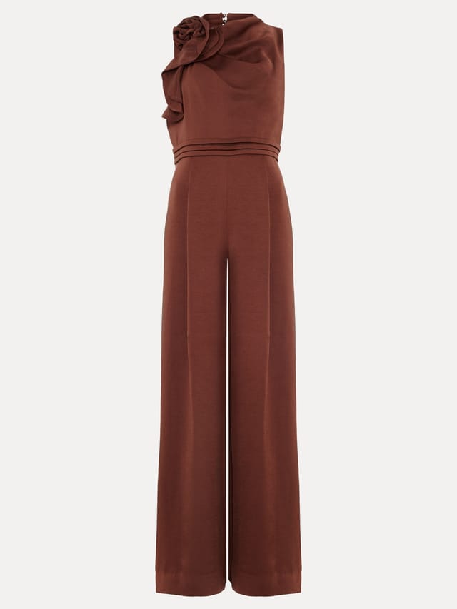 Phase Eight Phase Eight Women's lora Wide-Leg Jumpsuit in Chocolate - 2