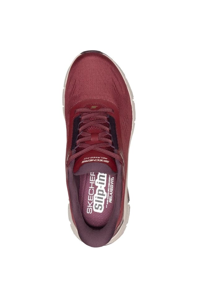 Skechers Skechers Men's Relaxed Fit Flex Zayder Trainer in Burgundy - 3