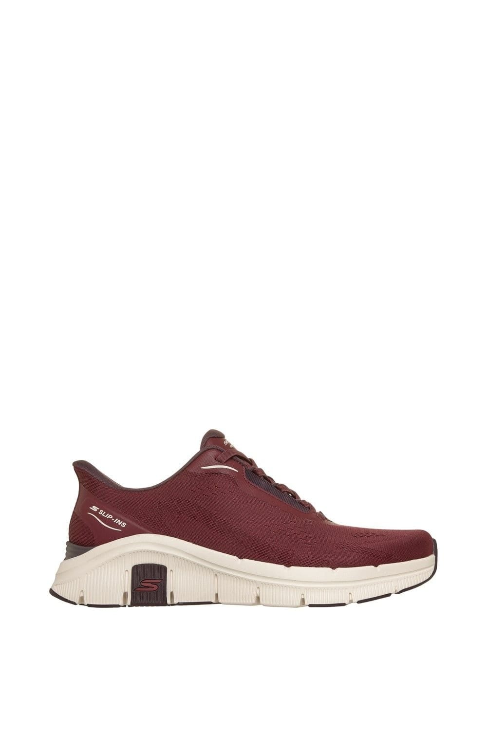 Skechers Skechers Men's Relaxed Fit Flex Zayder Trainer in Burgundy - 4