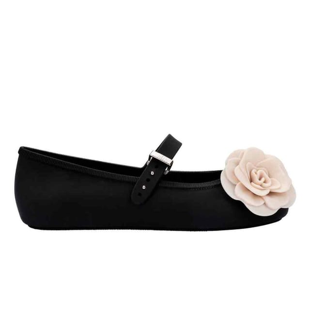Melissa Shoes Melissa Shoes Women's Soft Ballerina Petals in Black - 3