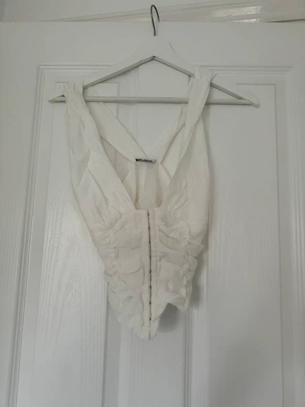 ASOS White asos luxe corset style top