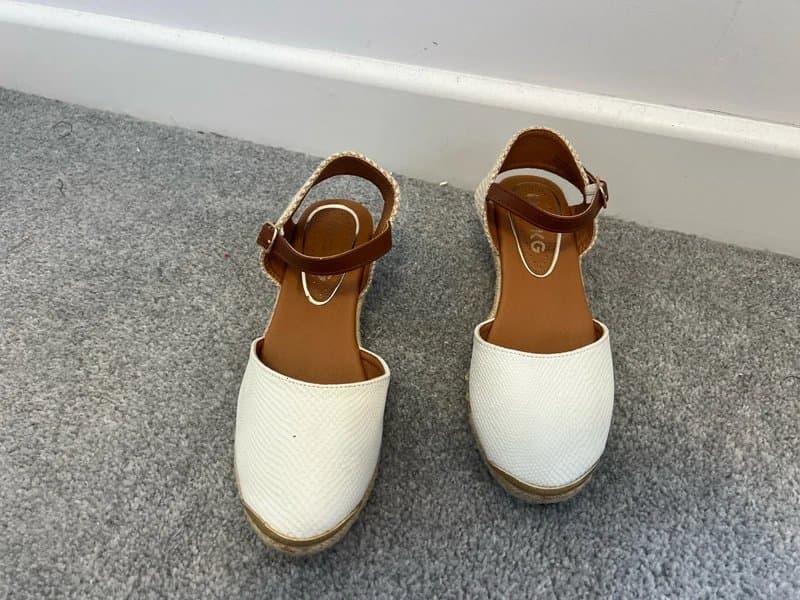 Miss KG Miss KG Kurt Geiger Size 3 White Espadrille Wedges Holiday Summer Castañer Soludos Dune Zara
