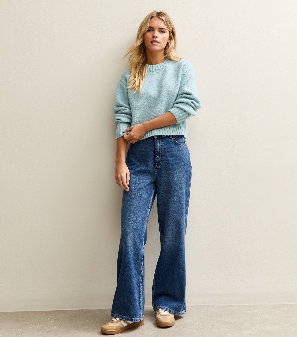 New Look Women's Petite Light Blue Midweight Knit Jumper New Look - 3