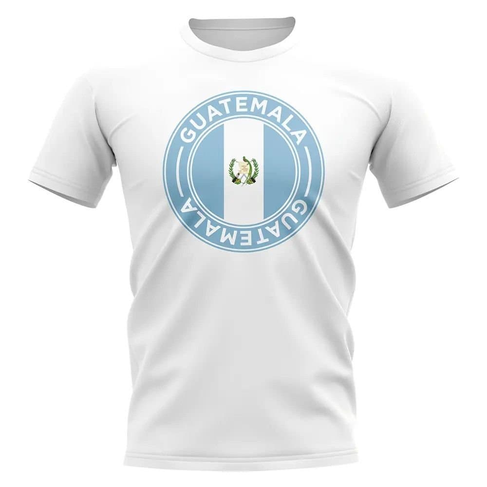 Guatemala Guatemala Men's Personalised Football Badge T-Shirt in White
