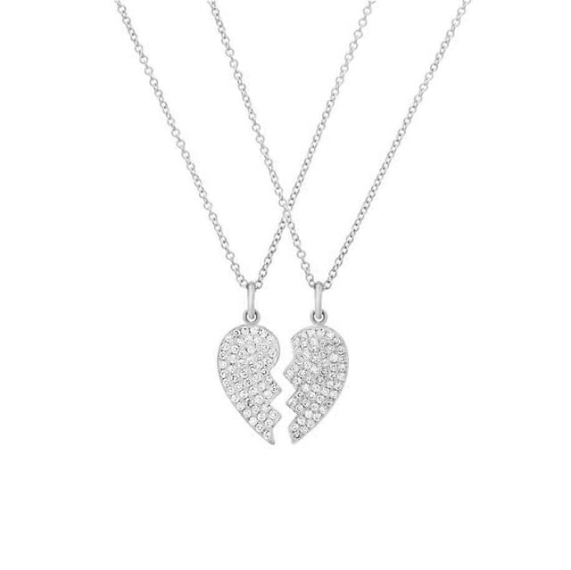 Gold Trip Gold Trip Women's Best Friends Heart Necklace Set in Gold - 2