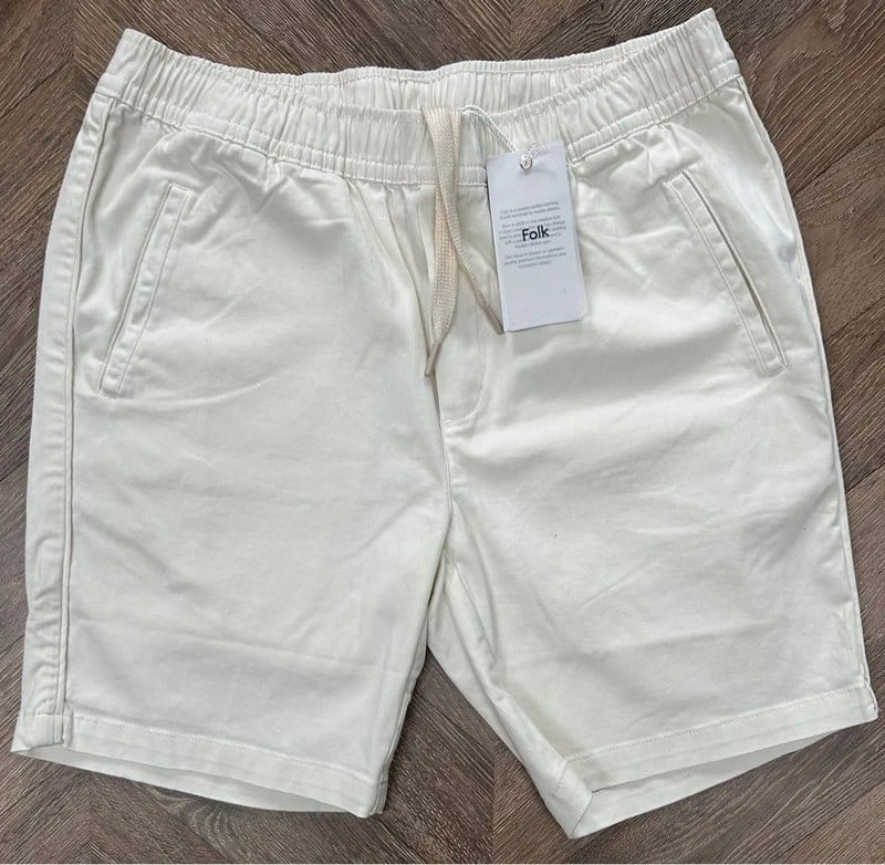 Folk Cream Cotton/Elastane Shorts