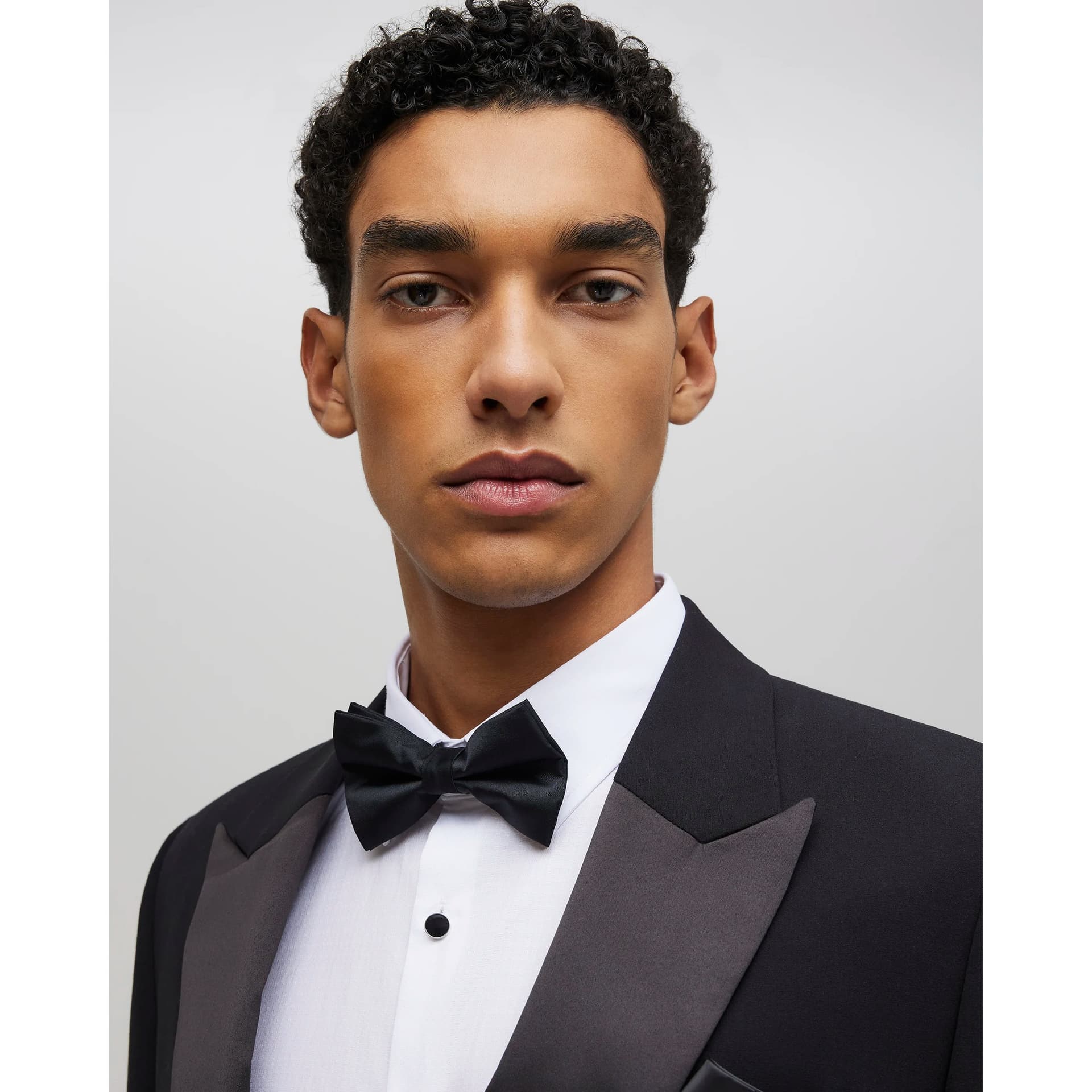 River Island Mens River Island Black Bow Tie