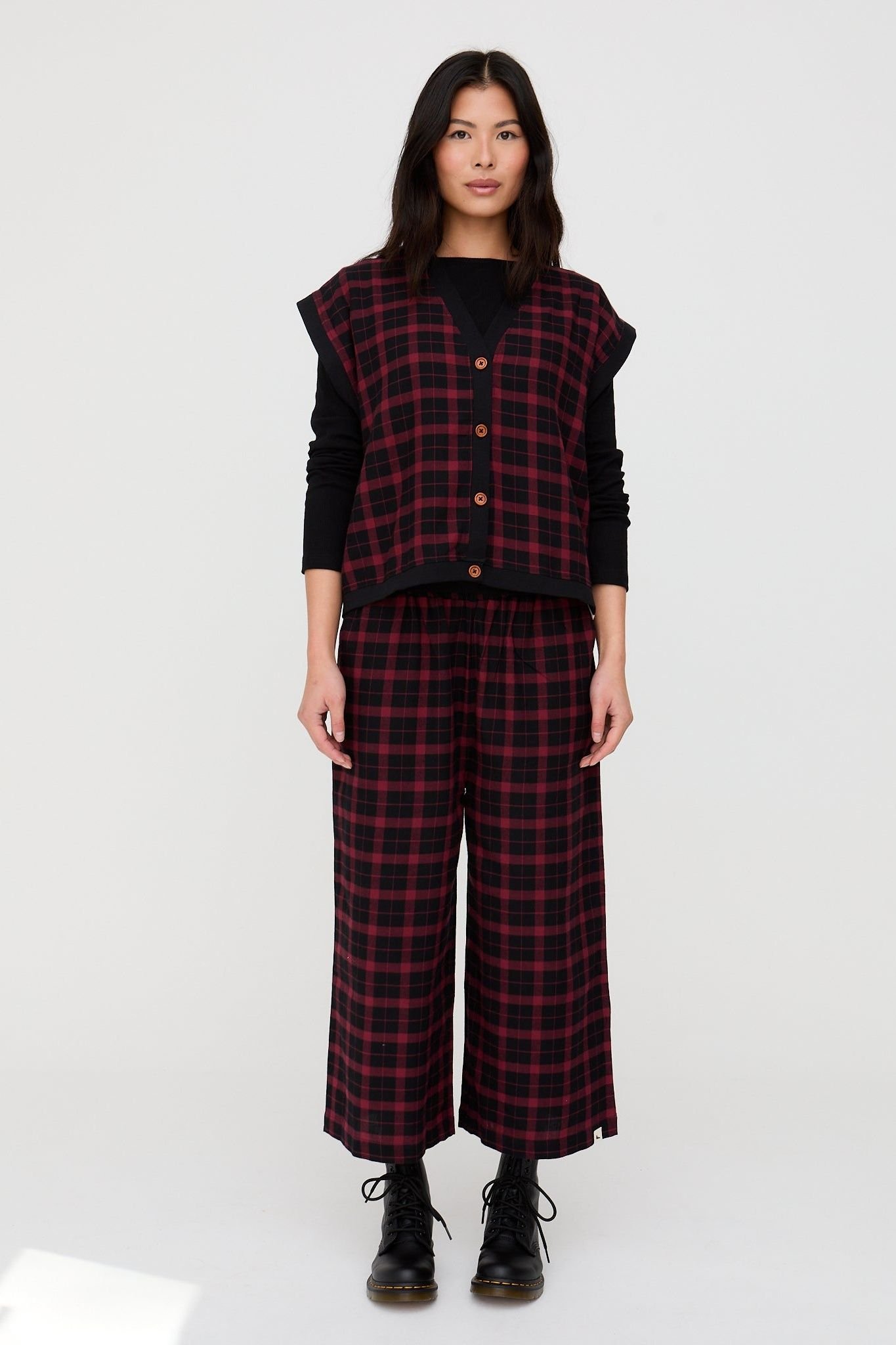 Turtledove London Turtledove London Women's Judy Red Trouser - 2