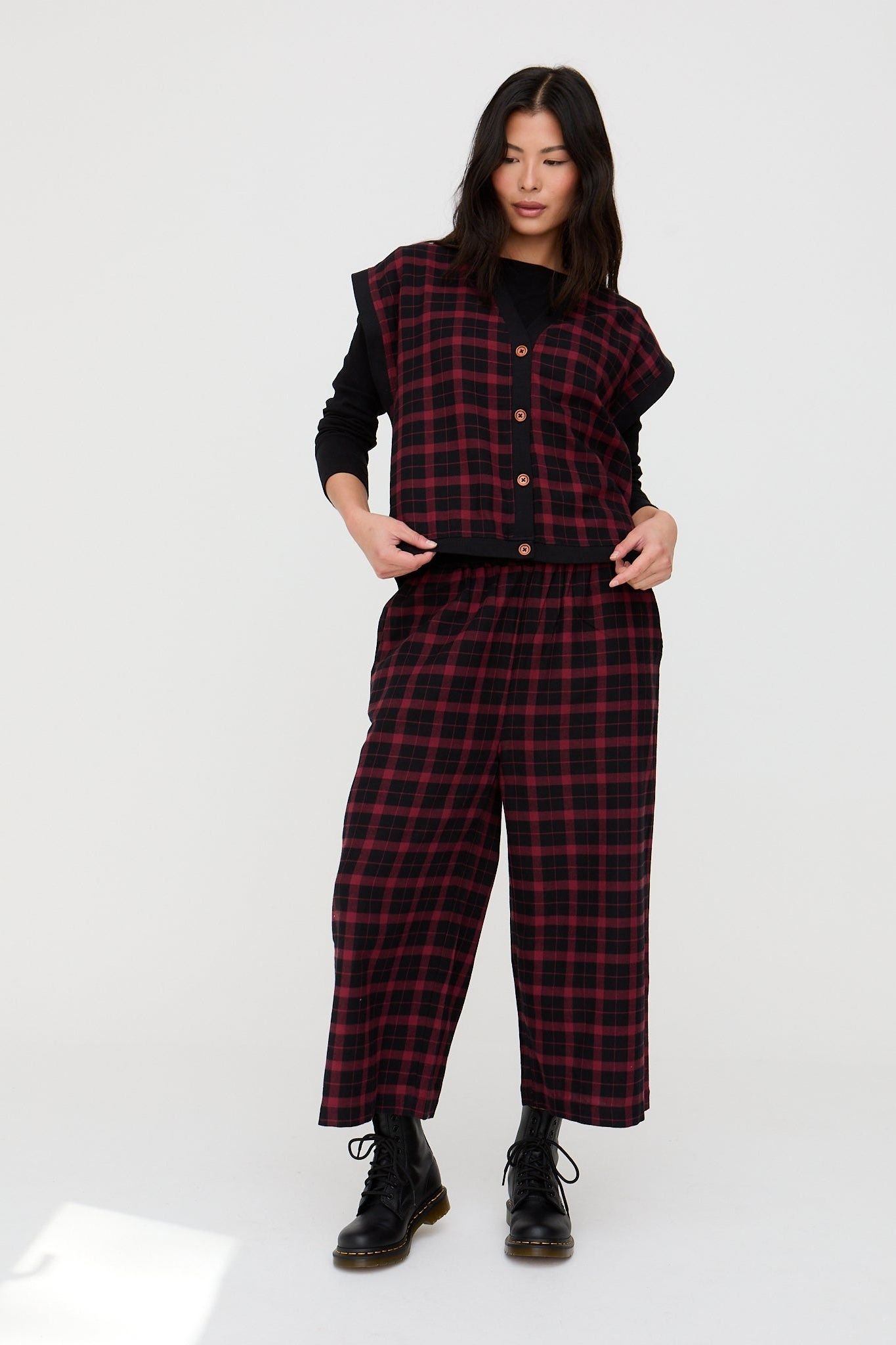 Turtledove London Turtledove London Women's Judy Red Trouser - 3